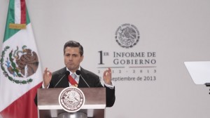Presidente Enrique Peña Nieto en su Primer Informe de Gobierno