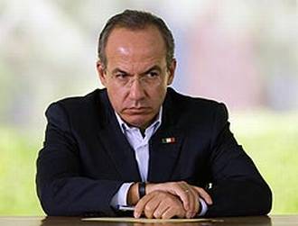 Felipe Calderon enojado